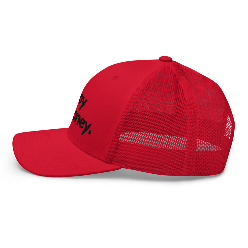 Employ The Money Trucker Cap (Black Letters)