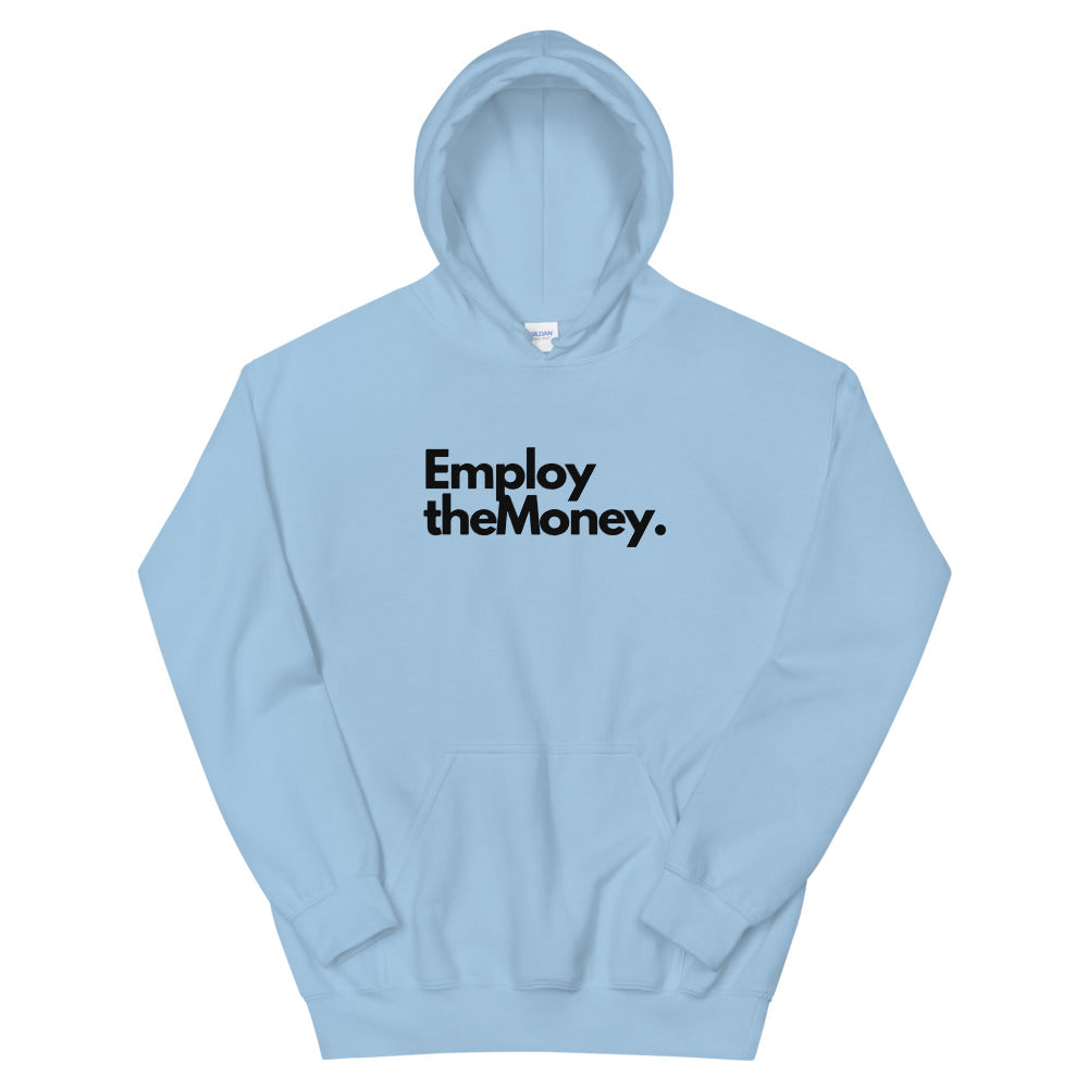 Black and outlet light blue hoodie